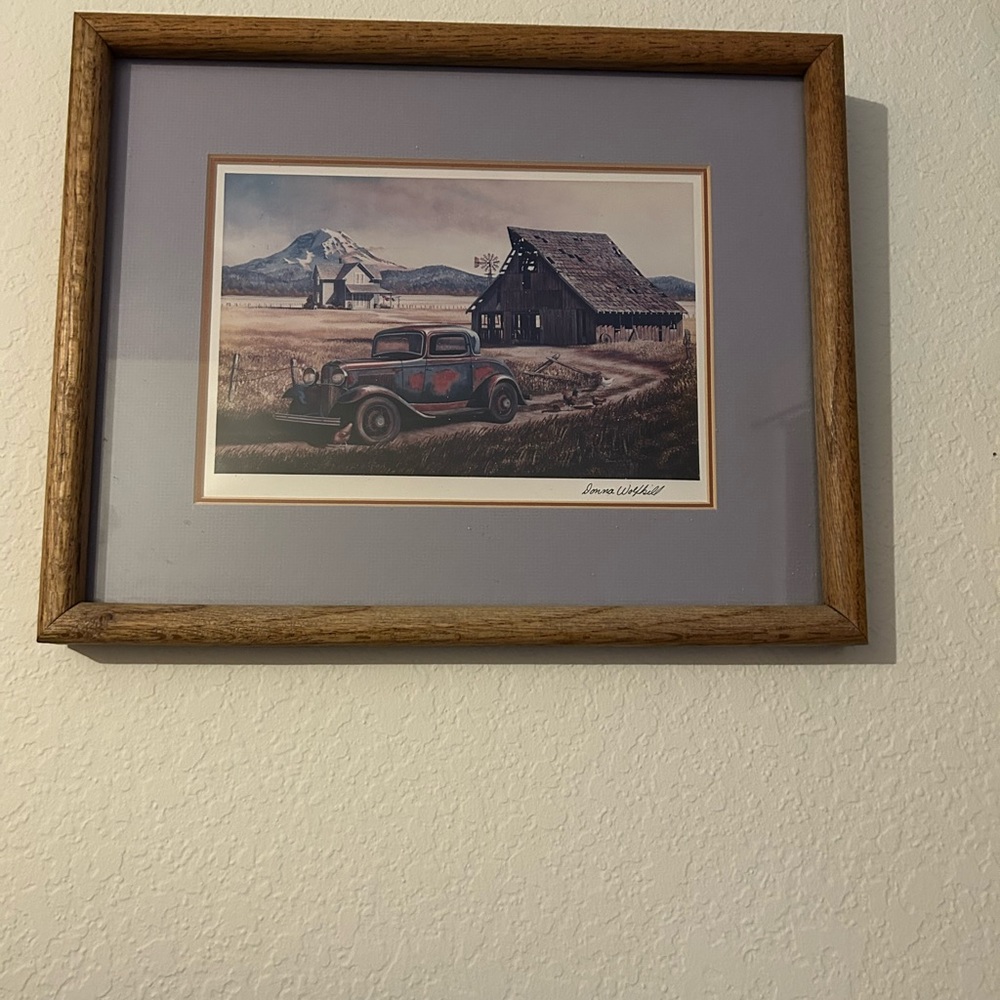 Donna Wolfkill art Northwest Washington framed.